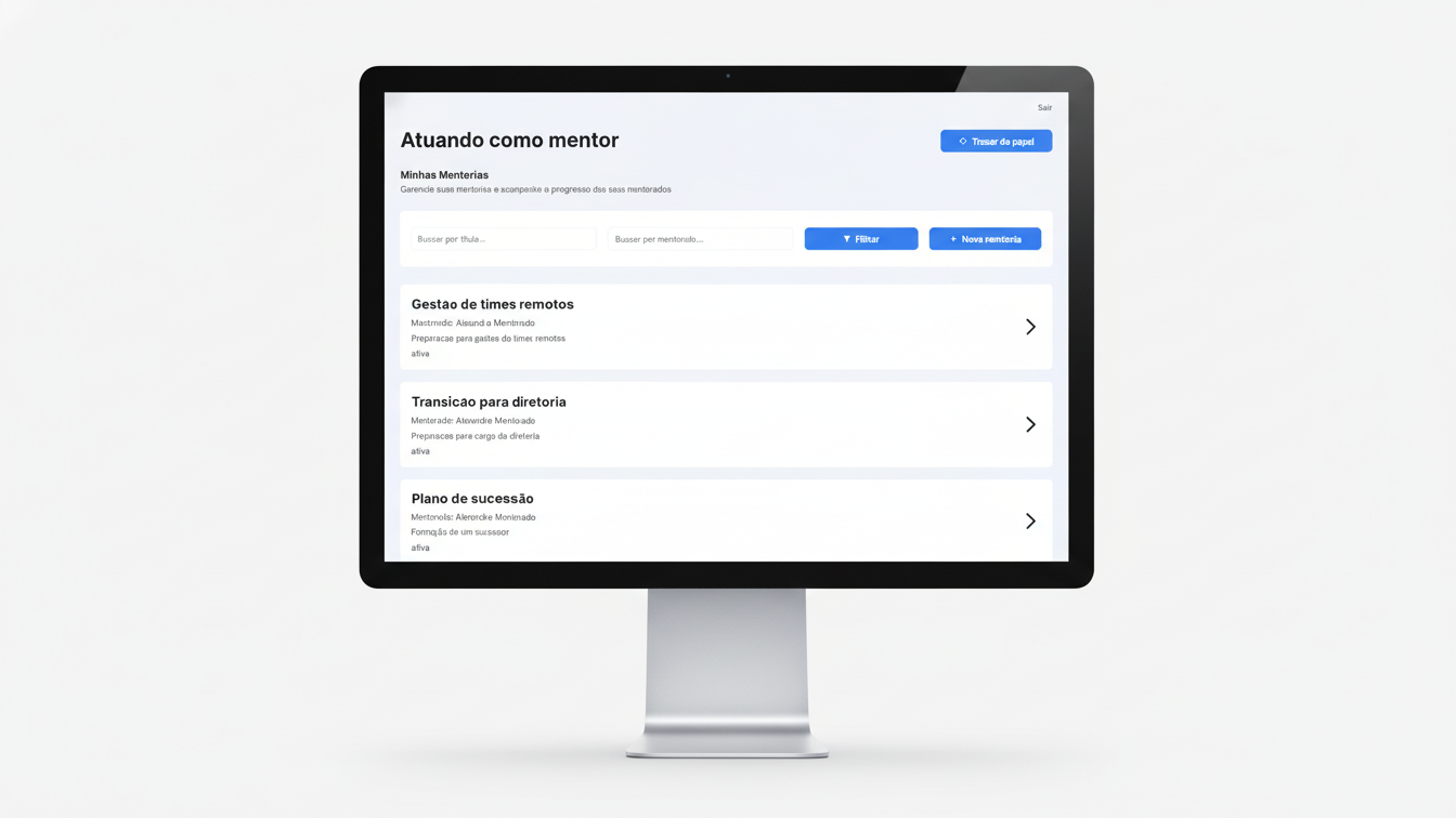 Visão clara das mentorias